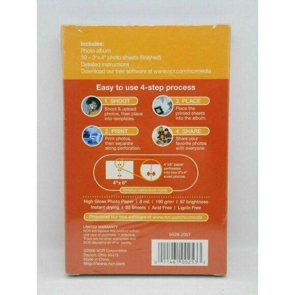 GoPix Mini Digital Photo Album Kit 30 3"x4" Sheets & Free Downloadable Software - Picture 2 of 3